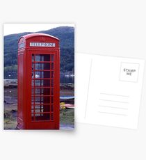 'Phone Box on Shore Postcards