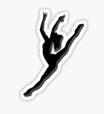 Dancers Silhouette Sticker
