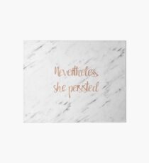 Lámina rígida Sin embargo, ella persistió