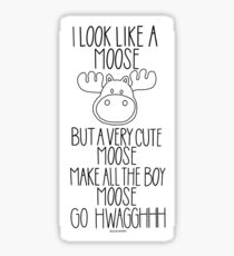 I Look Like A Moose Princess Diaries Quote Sticker