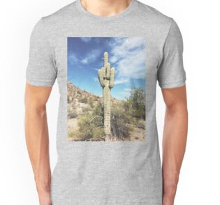 cactus middle finger shirt