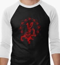 12 Monkeys - Terry Gilliam - Red on Black Men's Baseball ¾ T-Shirt