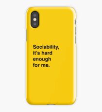 Sociability Blur iPhone Case