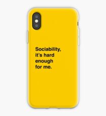 Sociability Blur iPhone Case