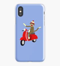 Sock Monkey Vespa Scooter iPhone Case