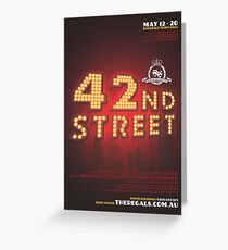 The Regals - 42ND STREET - Poster Greeting Card