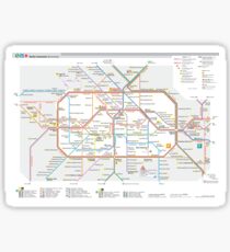 Berlin U-Bahn Map - Germany Sticker