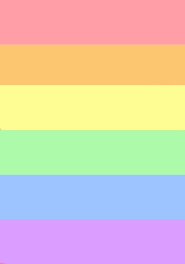 "Pastel Rainbow Pride Colours" by kaleidobear | Redbubble