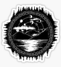 Mountain lake Sticker