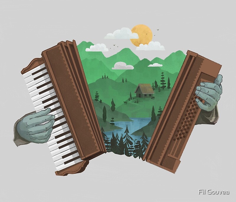 Accordion Posters Redbubble