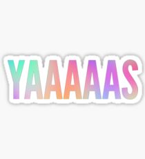 YAS - Rainbow Pastel Gradient Sticker