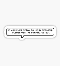 Usted Sticker