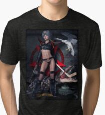 Russian Tank Witch Rusalka Tri-blend T-Shirt