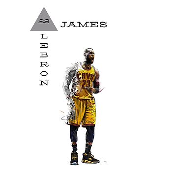 Lebron James Jersey Sticker for Sale by WalkDesigns