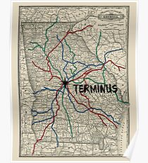 Terminus-Karte Poster