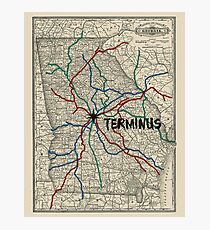 Terminus Map Photographic Print