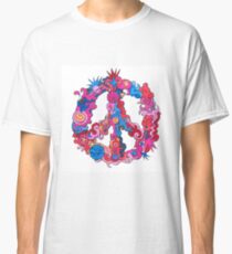 Psychedelic Peace Symbol Classic T-Shirt