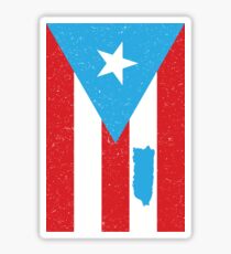 Pegatina Bandera orgullosa de la camiseta de Boricua de Puerto Rico