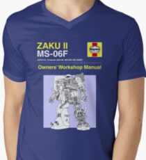 Gundam - Zaku ii - Owner's Manual Men's V-Neck T-Shirt
