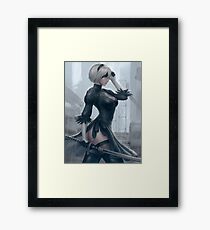 2B - Nier Automata fanart Framed Print