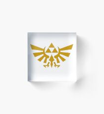 Triforce Gold Acrylic Block