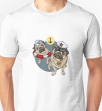Nautic Pugs Unisex T-Shirt
