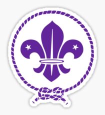 Fleur de Lis World Scout Sticker