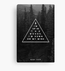 Woods -- Bon Iver Canvas Print