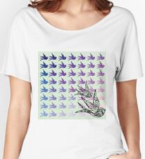 Green Birds Women's Relaxed Fit T-Shirt