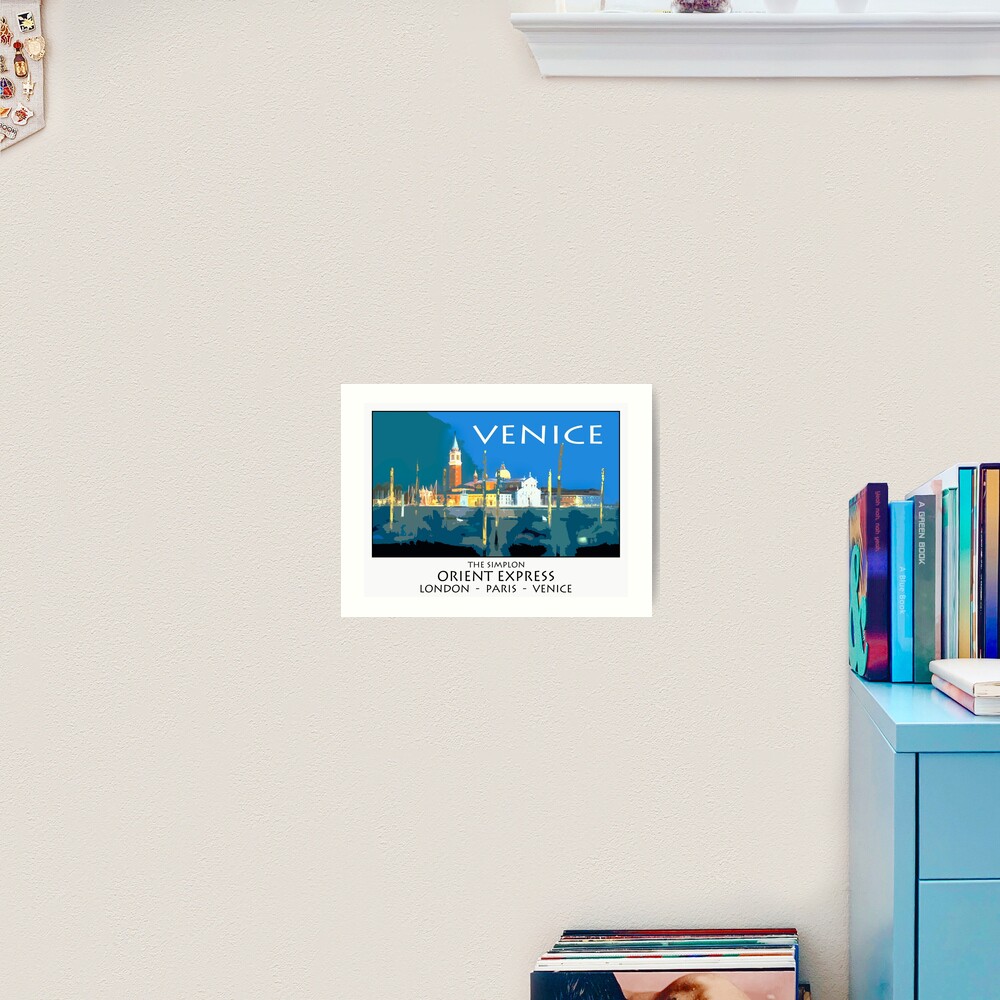 Vintage travel poster - Venice Art Print
