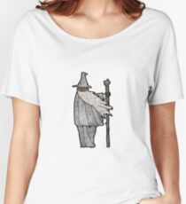 cartoon wizard Women's Relaxed Fit T-Shirt