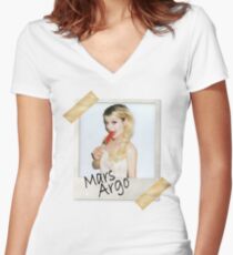 Mars Argo #1 Women's Fitted V-Neck T-Shirt