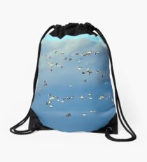 Migratory Clouds Drawstring Bag