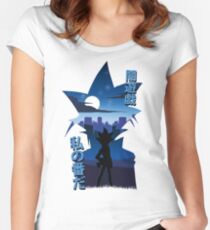 Yami Yugi Silhouette Women's Fitted Scoop T-Shirt