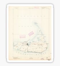 Massachusetts USGS Historical Topo Map MA Nantucket 352870 1893 62500 Sticker