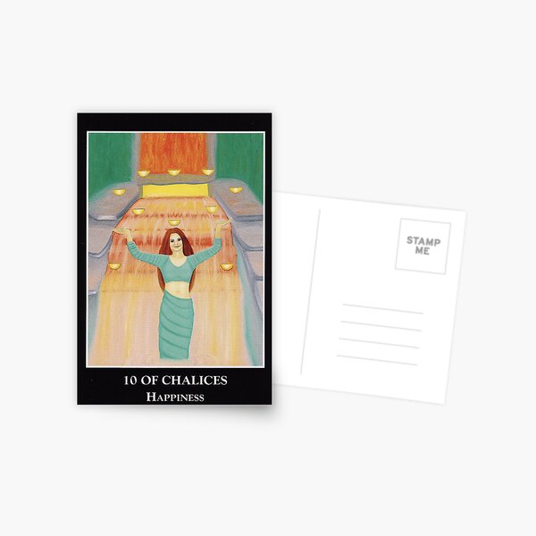 10 of Chalices - Happiness Postcard