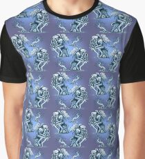 Cthulhu the Cthinker in Bilious Blue Graphic T-Shirt