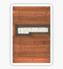 James and the Giant Peach Quote Sticker