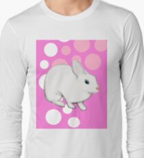 Osterhasen-Kaninchen-Rosa Langarmshirt