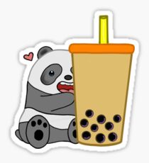 Panda + Boba Sticker