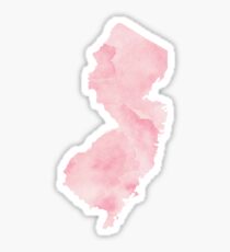 nj, pink Sticker