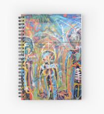 Abstract Graffiti Style Figures Spiral Notebook