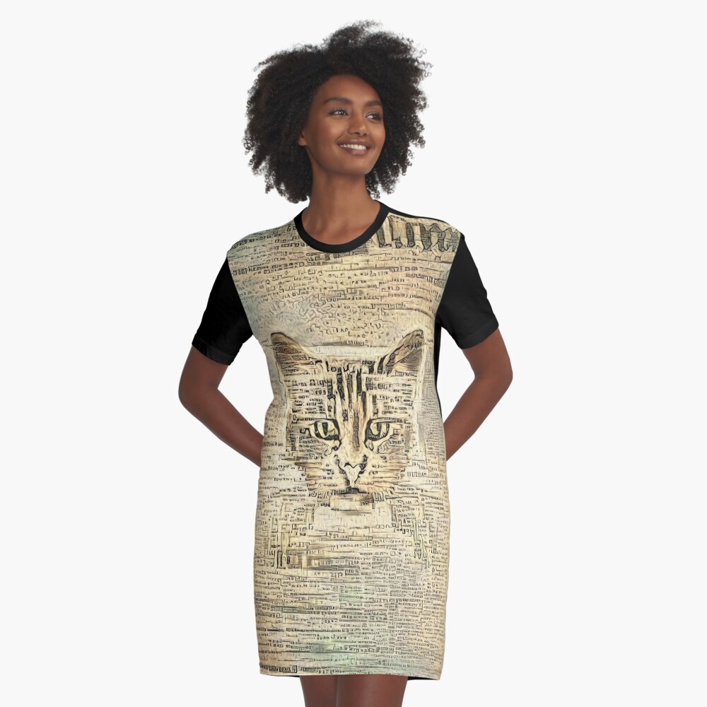 Librarian Graphic T-Shirt Dress