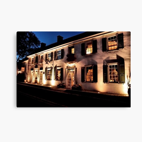 An Evening at the Black Bass Hotel Canvas Print