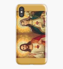 Virgin Mary and Jesus Immaculate Heart Religion Catholic iPhone Case