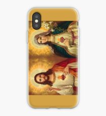 Virgin Mary and Jesus Immaculate Heart Religion Catholic iPhone Case