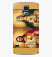 Jungfrau Maria und Jesus Unbeflecktes Herz Religion Katholik Hülle & Klebefolie für Samsung Galaxy