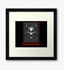 Pixelart Demonic Skull Framed Print
