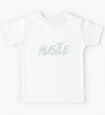 Hustle- white Kids Tee