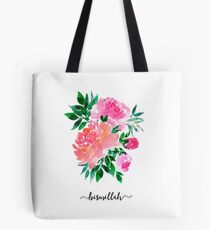 Bismillah Floral Bouquet Tote Bag